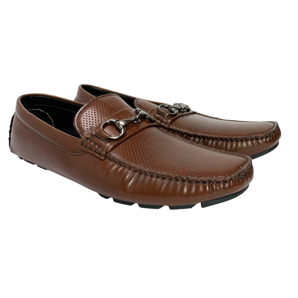 Kenneth Cole Reaction Brown Moc Toe Bit Loafers Slip-On Shoes – Men’s 9.5M